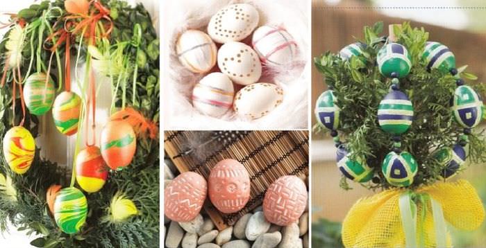 Opțiunea de decorare a ouălor de Paște DIY