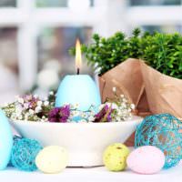 DIY dekoratív gyertyák húsvétra