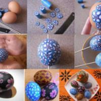 Secvență de decorare a ouălor de Paște