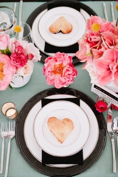 borddæksel pink blomster cookie plate