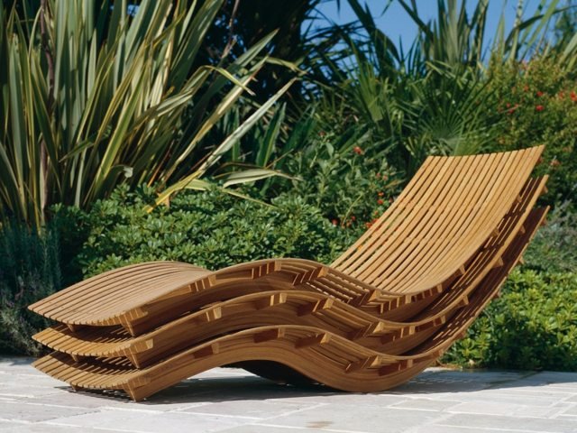 pladsbesparende liggestol moderne konstruktion designermøbler træ