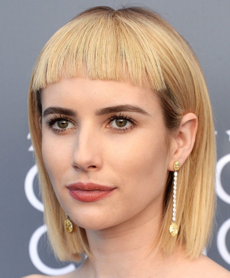 Emma Roberts Bob med korte pandehår