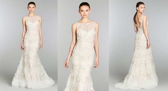 lazaro-2013-brudekjole-hvid-gulvlængde-trompetform-organza-blonder-dekolette-illusion