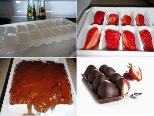 Isterning form chokolade jordbær opskrift dessert