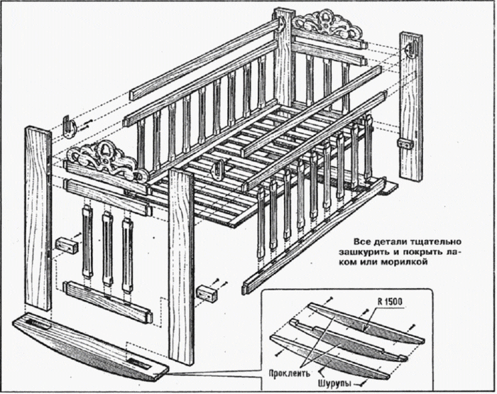 Barneseng elementer