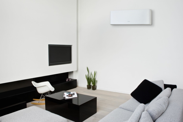 Stue aircondition Daikin funktionelle stilfulde klare linjer