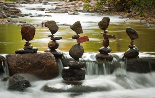 nature balance land art af michael grab