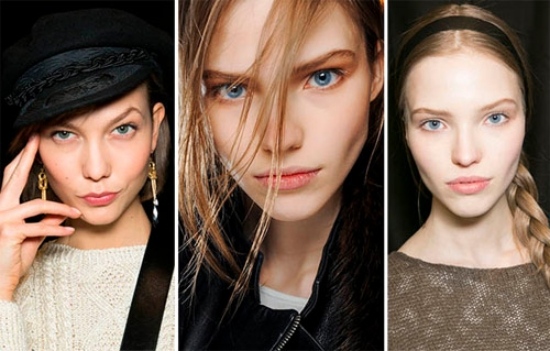 Efterårets make-up trends i øjeblikket 2013-2014 naturligt smukke effekter