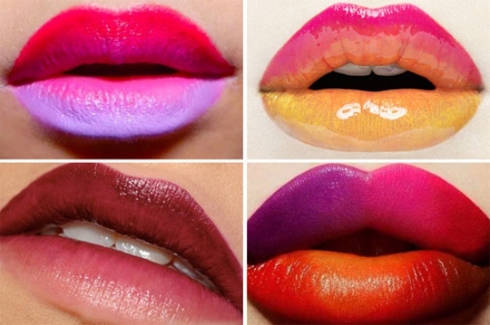 Ombre Lip Make Up Trends Idéer Gloss Lip Gloss Efterår Vinter