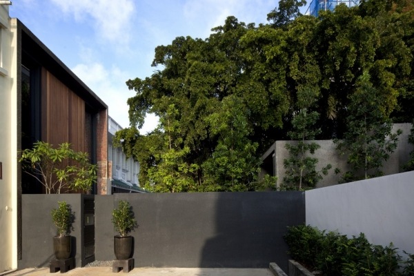 betonvægge have singapore