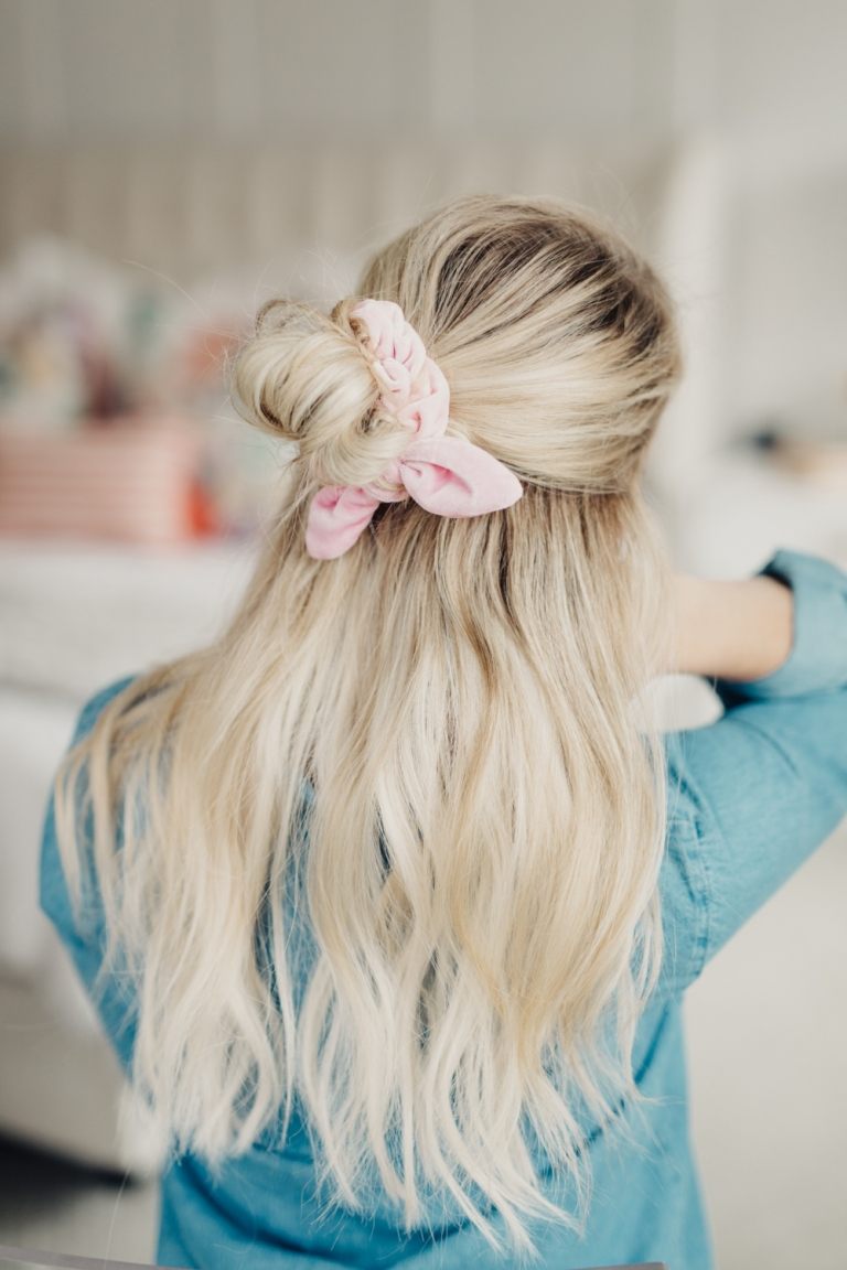 Hårtilbehør Scrunchie Hårtendens Sommer Half Bun Frisure Langt hår