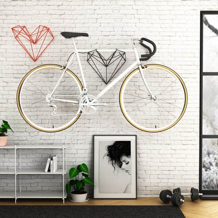 vinder af cykelmonteret hjerteformet vægdesign