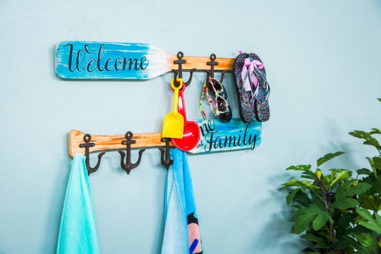 Garderobe børneværelset DIY garderobekroge laver instruktioner