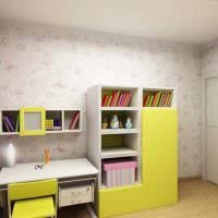 خيار لديكور مشرق لغرفة الأطفال لصورة فتاة 12 متر مربع