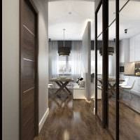 opțiunea unui decor luminos al unui apartament de 50 mp fotografie