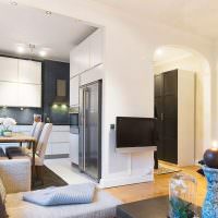 Amenajarea unei bucătării de living într-un apartament cu două camere