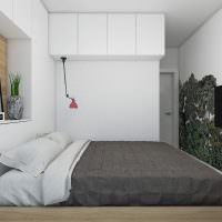 Dormitor mic într-o casă cu panouri