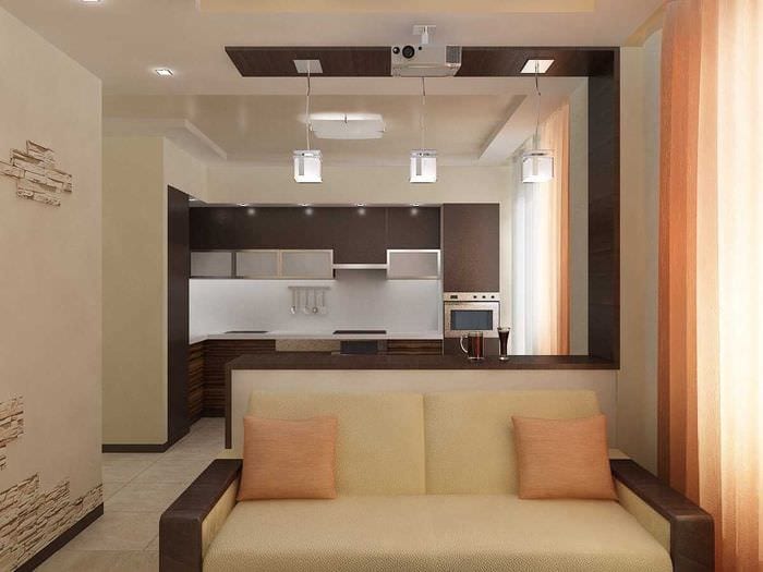 דוגמה לעיצוב יפה של דירת שני חדרים