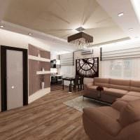 ideea de decor neobișnuit pentru o imagine de apartament cu două camere