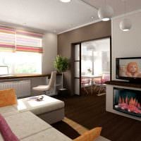 רעיון של סגנון יפה של צילום דירה בת שני חדרים
