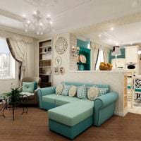 הרעיון של עיצוב יפה של תצלום של דירה בת שני חדרים