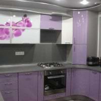 krásna kuchynská fasáda na fotografii vo fialovom odtieni