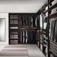 ideen om et moderne omklædningsrum interiørbillede