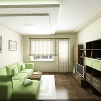 příklad jasného designu obývacího pokoje 16 m2