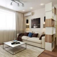 varianta neobvyklého designu obývacího pokoje 16 m2 obrázek