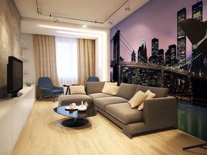 příklad krásného designu obývacího pokoje o rozloze 16 m2