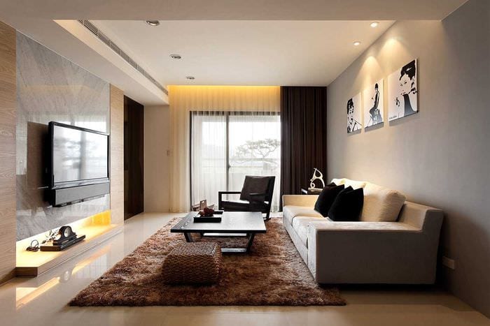 príklad krásneho štýlu obývačky 19-20 m2