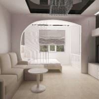 variant neobvyklého dizajnu obývačky 19-20 m2 fotografia