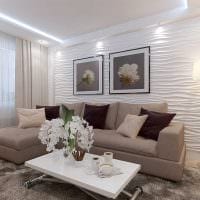 príklad jasného dizajnu obývačky s fotografiou 19-20 m2