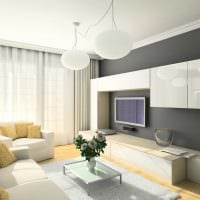 príklad obývačky s ľahkým štýlom 19-20 m2