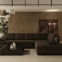 példa a világos nappali belső térre a minimalista kép stílusában