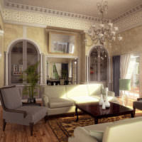 Vizualizare 3D a unei fotografii interioare a apartamentului