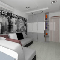 Vizualizare 3D a decorului foto al apartamentului