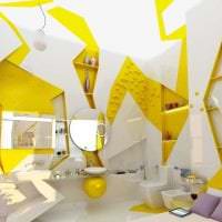 gyönyörű mustár szoba design kép