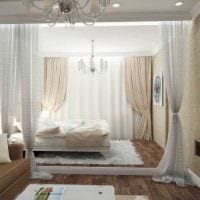 vaihtoehto olohuoneen makuuhuoneen kauniista suunnittelusta