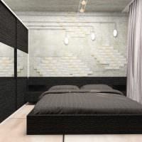 ideea unui stil ușor de dormitor pentru o fotografie a unui tânăr