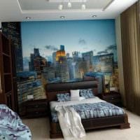 ideea unui design de dormitor luminos pentru o fotografie a unui tânăr