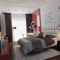 ideea unui decor de dormitor frumos pentru o fotografie de tânăr