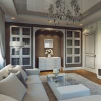 design living 18 metri patrati in culori deschise