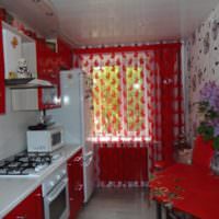 Červená barva v designu kuchyňského prostoru