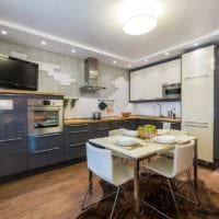 die idee eines hellen kücheninterieurs 13 m² foto