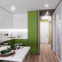 Option eines hellen Küchenstils 13 m² Bild