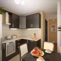 die idee eines hellen kücheninterieurs 13 m² bild