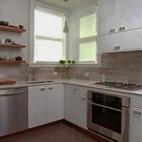 Möglichkeit der hellen Küchengestaltung 13 m² Foto