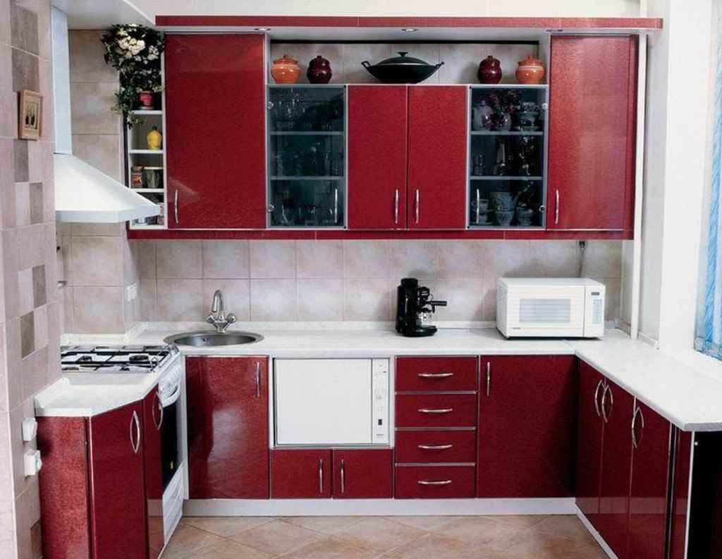 Option einer hellen Küche 13 m²