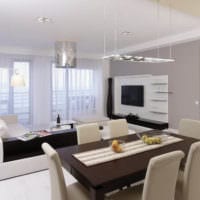 minimalism în stilul sufrageriei